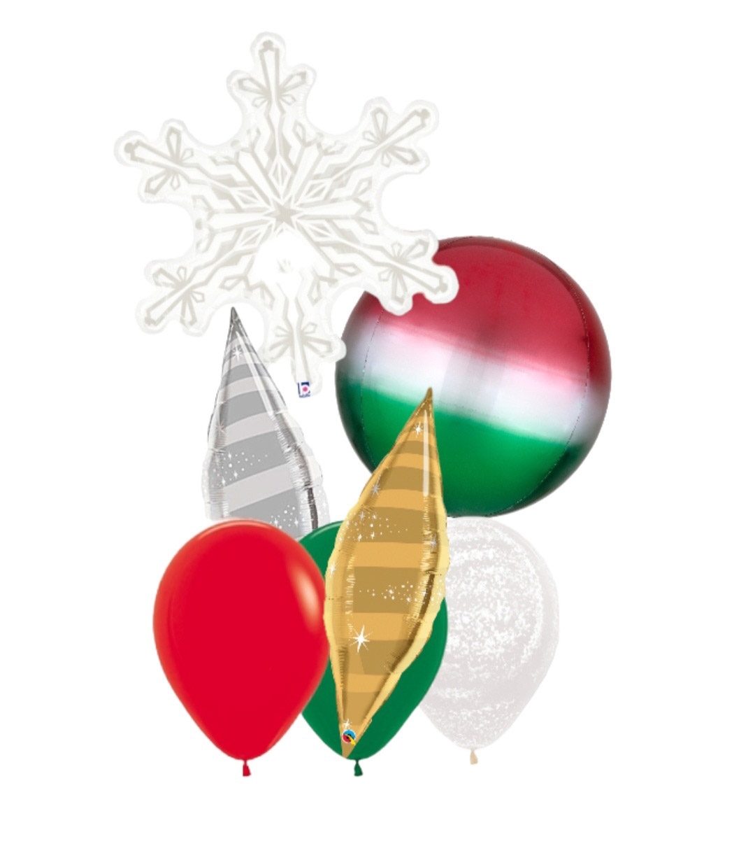 North Pole Taper 2 Christmas Balloon Bouquet