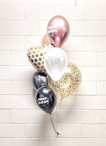 Ombre Black Confetti Bouquet