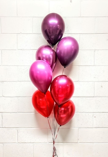 Ombre Bold Brightness Burgundy Bouquet of 7