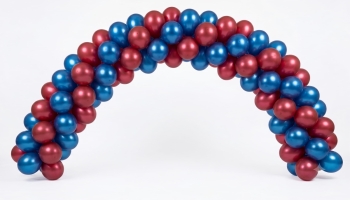 Outdoor 35 Foot Spiral Arch HELIUM FILLED