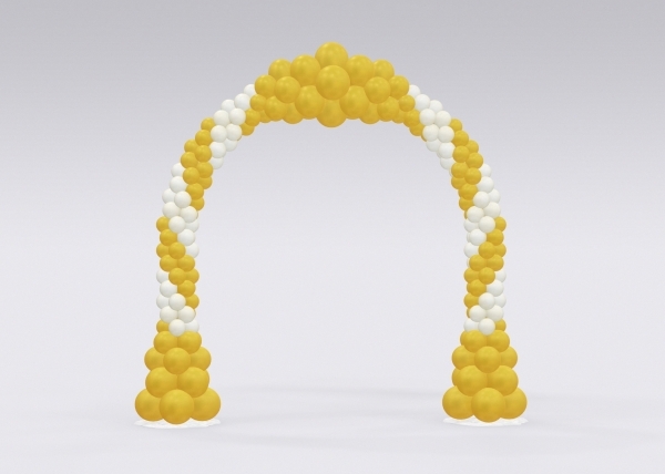 [10x10FT] Grand Spiral Entrance Balloon Arch - Outdoor