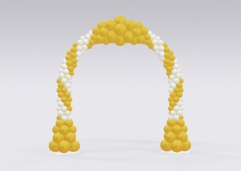 [10x10FT] Grand Spiral Entrance Balloon Arch - Outdoor
