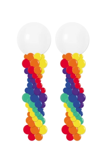 Outdoor Balloon Tower Column 7ft Pair