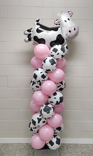 Outdoor Farm Cow Balloon Column 14
