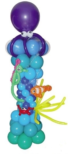 Outdoor Sea Creatures Octopus Column