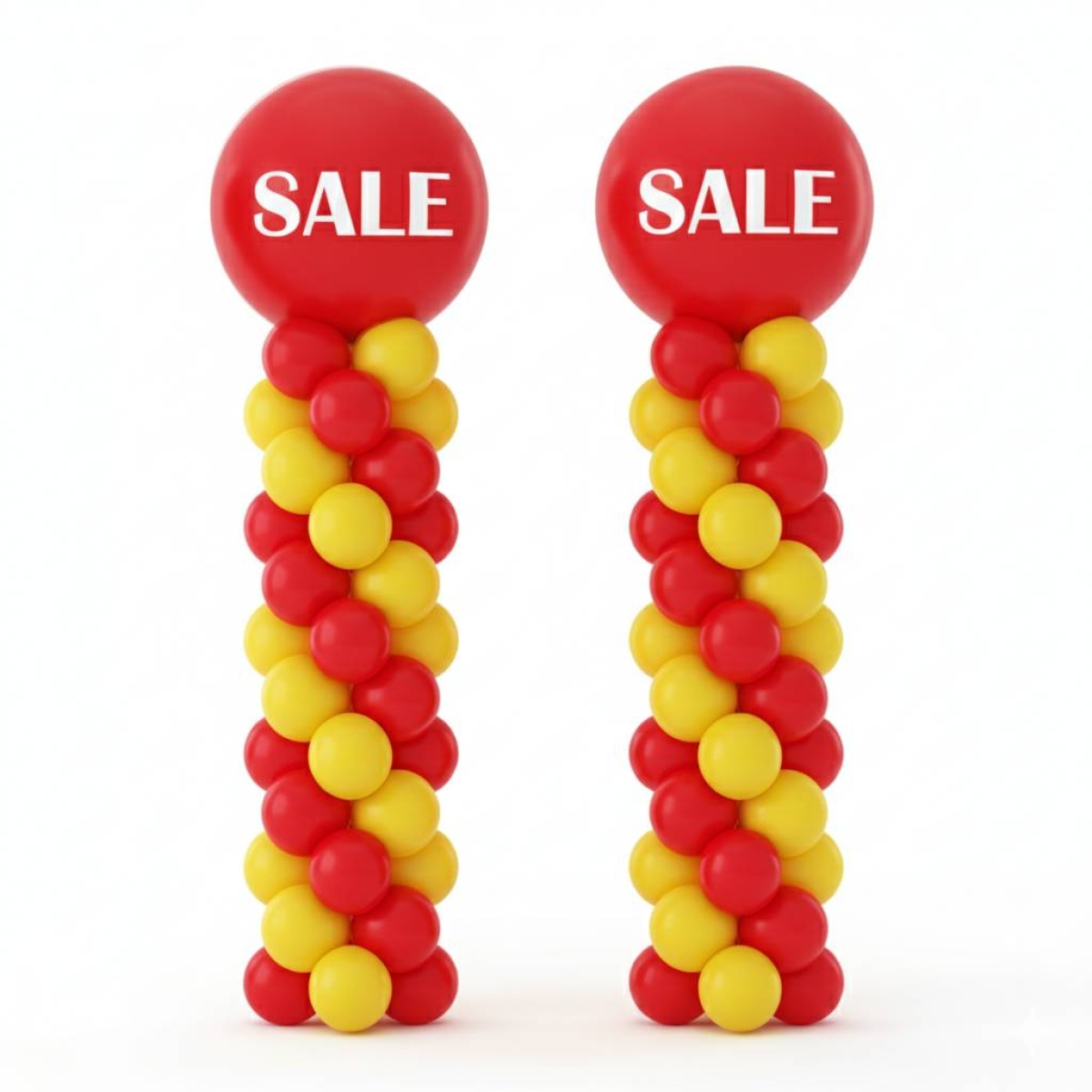 PAIR (x2) 7ft Balloon Column in VINYL Custom Print - Indoor | SALE EDITION