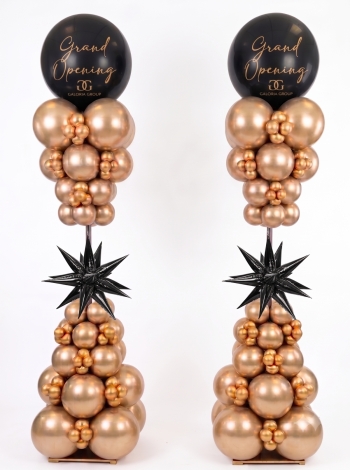 PAIR (x2) 7ft Balloon Column in VINYL Custom Print - Indoor