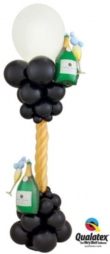 7FT Decorator Champagne Column INDOOR