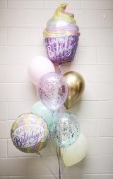 Pastel Cupcake Birthday Bouquet