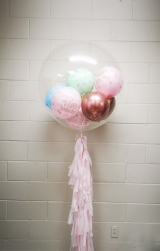 Pastel Happy Birthday Bubble with tassel
