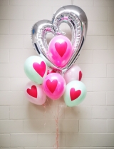 Pastel Hollow Heart Bouquet
