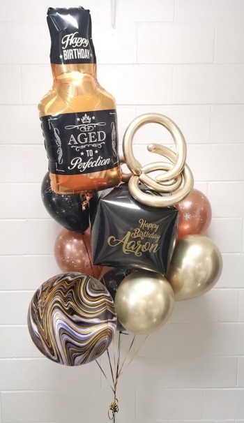 Personalized Aged to Perfection Balloon Bouquet 
