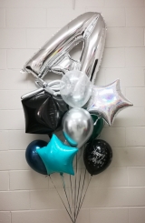 Pick A Letter Birthday Bouquet Black