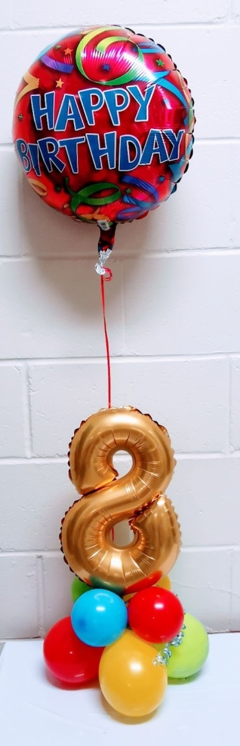 Pick An Age Centerpiece With Streamer Foil