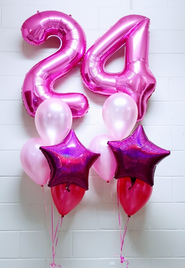 Pick an Age Elegant Set Balloon Bouquet In Pink