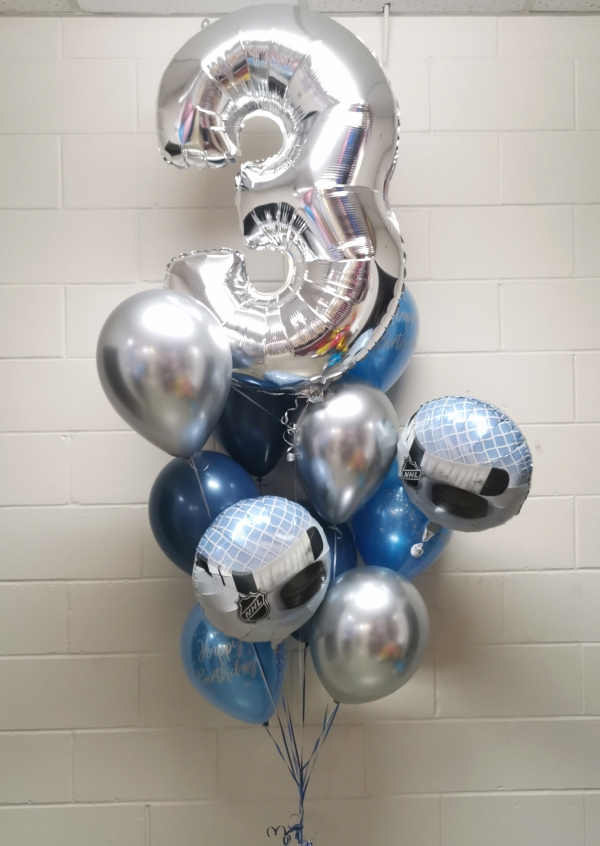 Pick An Age Hockey Balloon Bouquet
