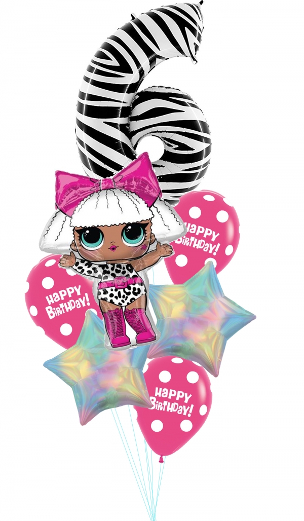 Pick An Age LOL Balloon Bouquet