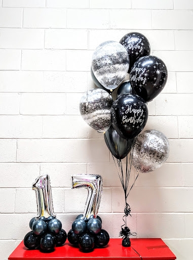 Pick and Age Birthday Black Fantasy Balloon Set