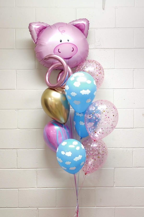 Pigs Fly When You Fill Them With Helium Balloon Bouquet