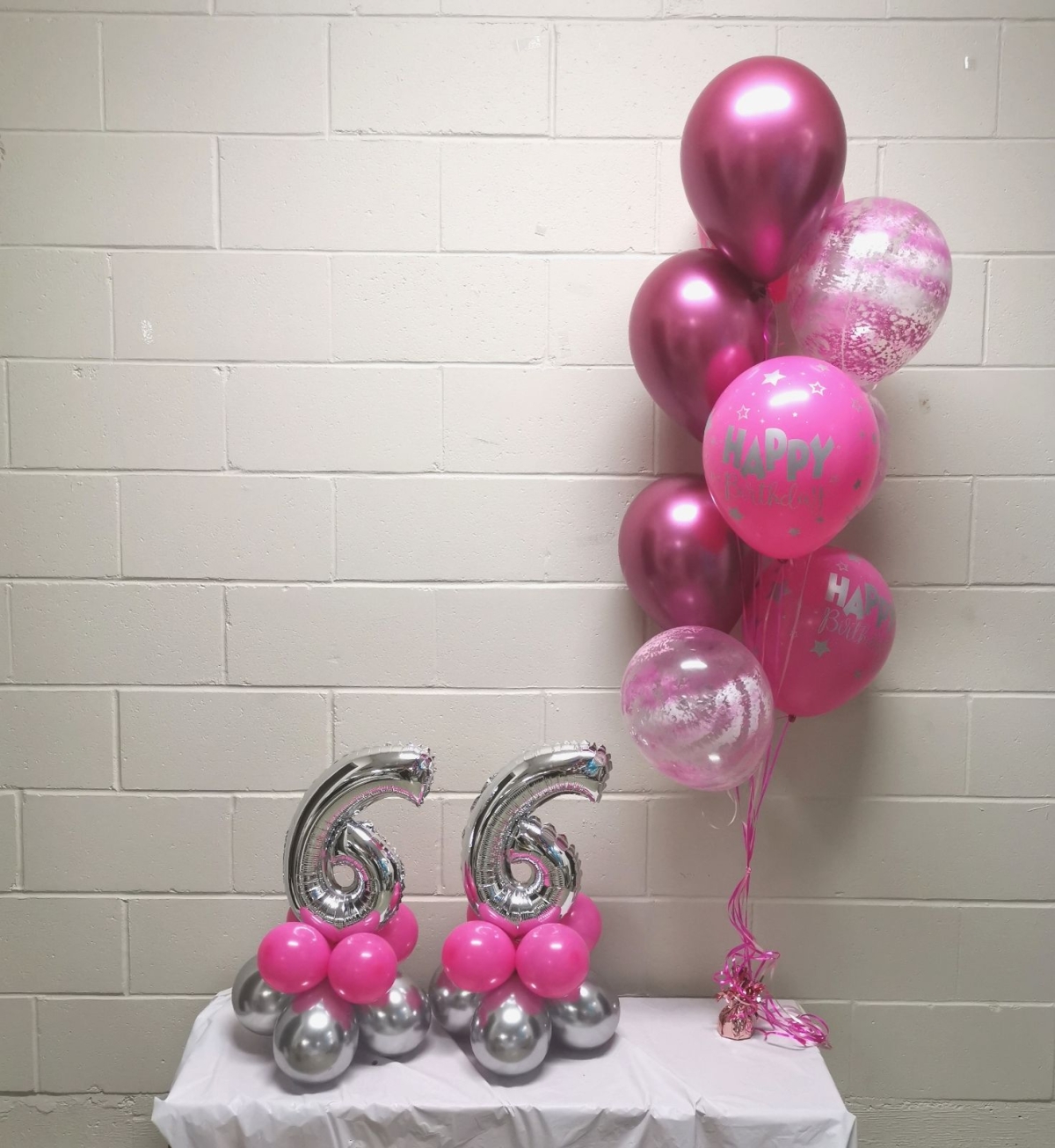 Pink on Pink on Pink Birthday Balloon Set