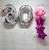 Pinky Fuchsia Pick An Age Balloon Set