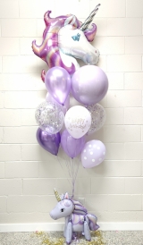 Plenty of Purple Unicorn Birthday Balloon Set