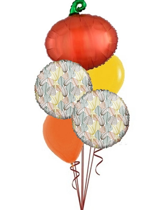 Pumpkin Leaves Bouquet of 6