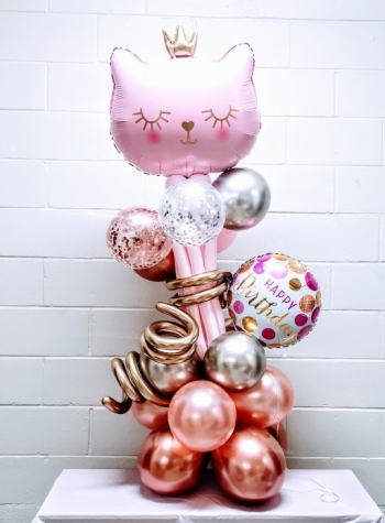 Queen Of The Kitties Birthday Stand Up