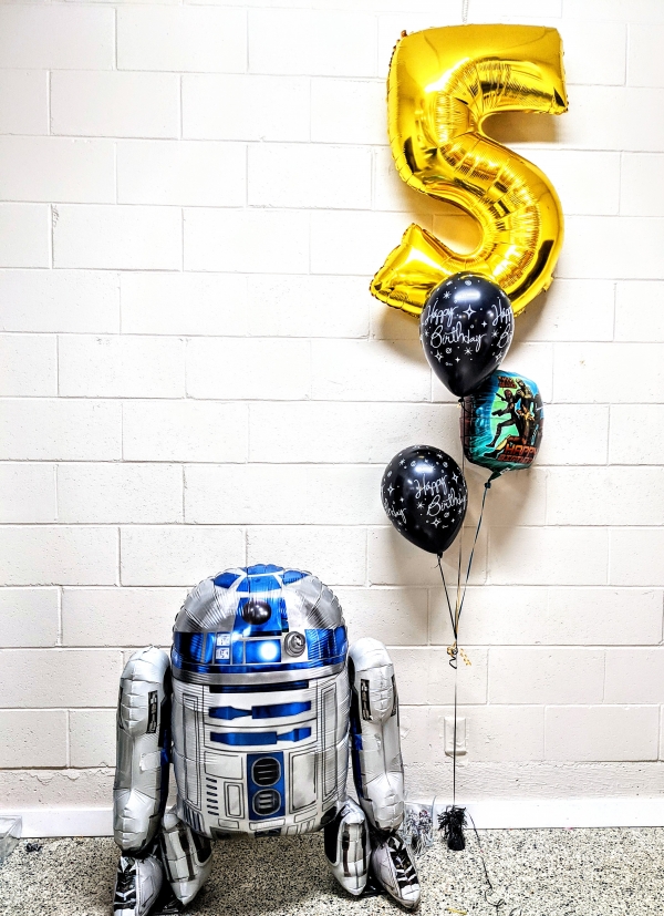 R2D2 Star Wars Pick An Age Balloon Bundle Set