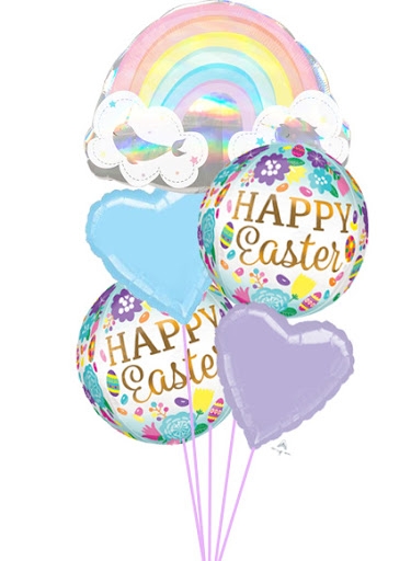Rainbow Lovely Easter Balloon Bouquet