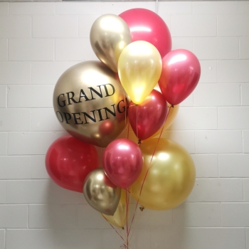 Red & Gold Custom Print Jumbo Bouquet HG