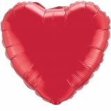 Red Heart Mylar Balloon