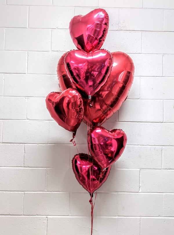 Red Hearts Say It All Balloon Bouquet