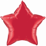 Red Star Mylar Balloon