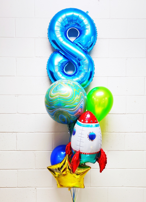 Rocket Nova Pick An Age Balloon Bouquet 