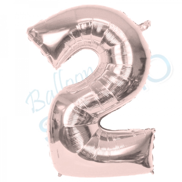 Rose Gold Balloon Number 2