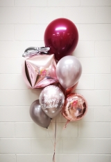 Rose Gold Brilliance Birthday Bouquet