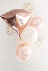 Rose gold Diamond Confetti bouquet