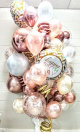 Rose Gold Ginormous Jewel Spoil Them Rotten Enormous Balloon Bouquet HG