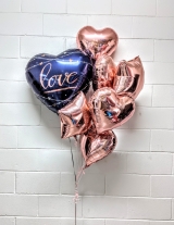 Rose Gold & Navy Love