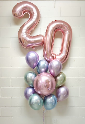 Rose Gold Opalescent Magnificence Balloon Bouquet
