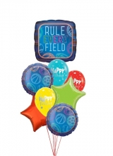 Rule Every Field Sports Birthday Balloon Bouquet