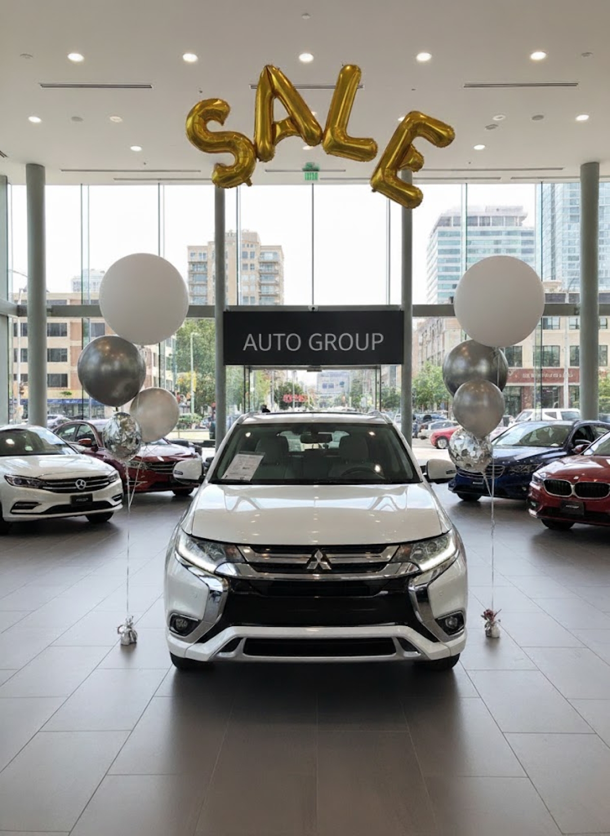 Car dealership pack with 2 Nova Bouquets and SALE letters