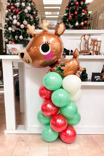 Santa Reindeer Stand Up