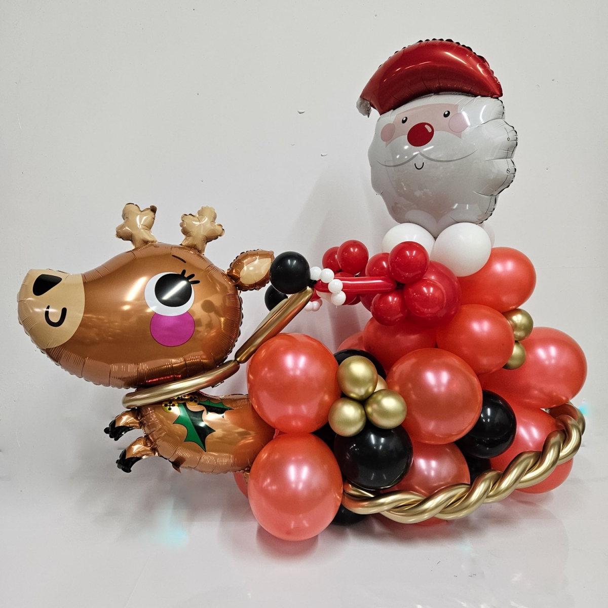 Santa Sleigh and Reindeer