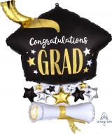 Satin Infused Cap & Diploma Balloon