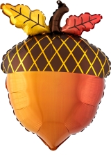 Satin Infused Fall Acorn Nut Balloon