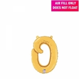 Script Letter Gold Balloon - Letter o