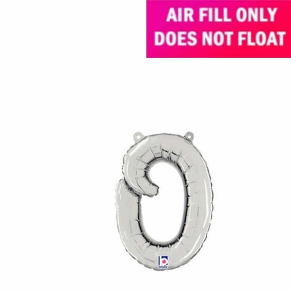 Script Letter Silver Balloon - Letter o