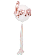 Script Love Tassel Balloon